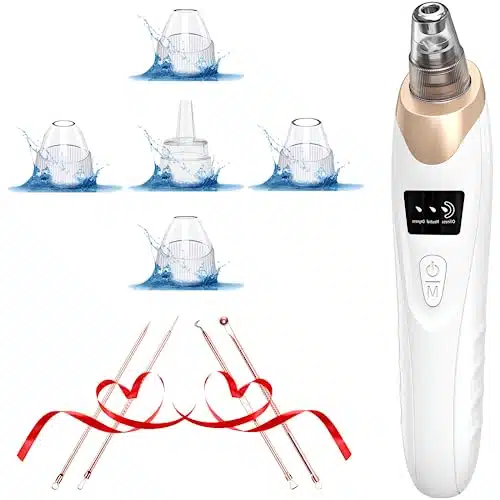 Blackhead Remover Pore Vacuum Kit   Upgraded Blackhead Extractor Tool with Adjustable Suction Levels, Probes, USB Rechargeable, Suitable for Women and Men