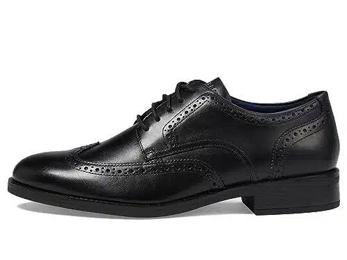 Cole Haan Men's Grand+ Dress Wing Tip Oxford, Black,