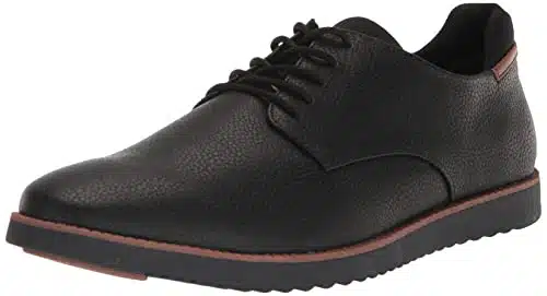 Dr. Scholl's Shoes Men's Sync Plain Toe Dress Casual Oxford, BlackBlack Smooth,