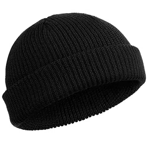 SATINIOR Poor Quality Trawler Beanie Watch Hat Roll up Edge Skullcap Fisherman Beanie for Men