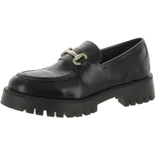 Steve Madden Women's Lando Loafer, Black,