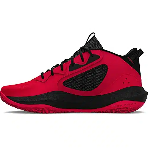 Under Armour Unisex Lockdown Basketball Shoe, () RedBlackWhite,  Men