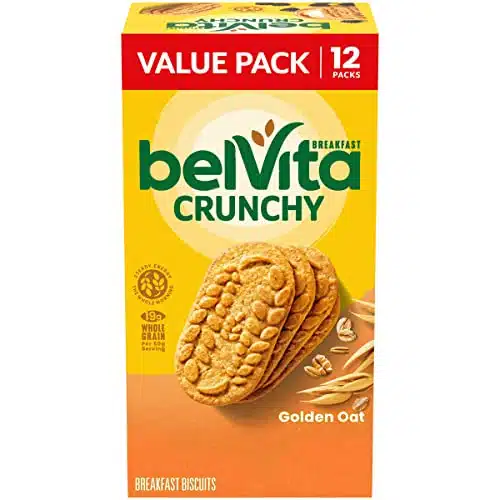 belVita Golden Oat Breakfast Biscuits, Value Pack, Packs (Biscuits Per Pack)