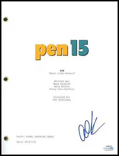 Anna KonklePENAutograph SIGNED 'Anna Iishi Peters' Episode Script ACOA