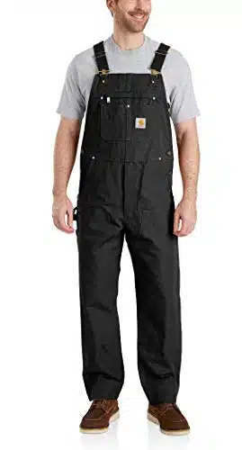 Carhartt Men'sRelaxed Fit Duck Bib Overall Black,L