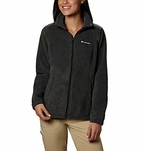 Columbia Women's Petite Benton Springs Full Zip Fleece Jacket   X Small   Charcoal Heather