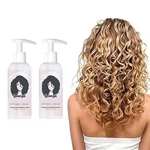 Curls Boost Defining Cream, Natural Frizz Control, Moisturizing Curl Conditioner Cream, Professional Styling Gel,Hair Treatment for Curls, for Wavy & Curly Hair Products(PC)