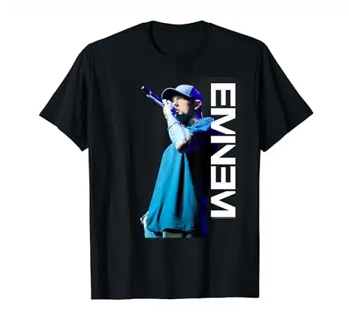 Eminem Mic Pose by Rock Off T Shirt