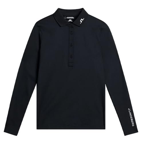 J.Lindeberg omen Tour Tech LS Golf Polo Black Small