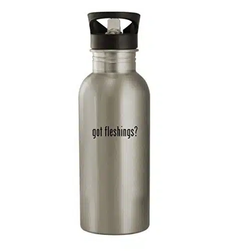 Knick Knack Gifts got fleshings   oz Stainless Steel Water Bottle, Silver