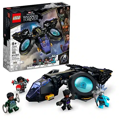 LEGO Marvel Shuri's Sunbird, Black Panther Aircraft Buildable Toy Vehicle for Kids, akanda Forever Set, Avengers Superheroes Gift Idea