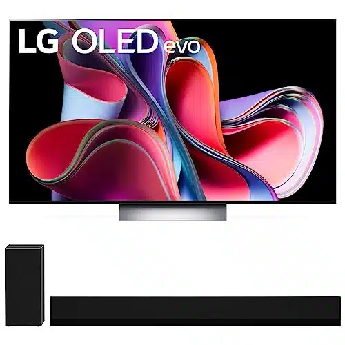 LG OLED evo GInch K Smart TV Hz Bundle GX ch High Res Audio Soundbar with Wireless Subwoofer Dolby Atmos (odel)