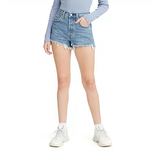 Levi's Women's Original Shorts, Jazz Solo Medium Indigo,