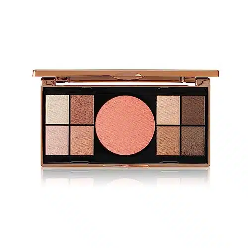 M. Asam Magic Finish Eyeshadow Palette â Pigmented eye make up with shades of eyeshadows & a blush, elegant case with large built in make up mirror, for every age & skin type, make up set