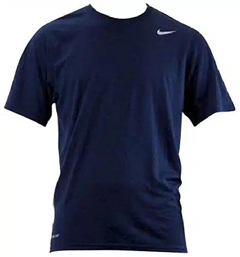 Nike Men's Legend Short Sleeve Dri Fit Shirt, Navy, X Large