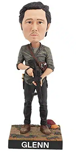 Royal Bobbles The Walking Dead Glenn Rhee Bobblehead, Premium Polyresin Lifelike Figure, Unique Serial Number, Exquisite Detail