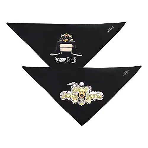 Snoop Doggie Doggs Pet Bandana Set of , Classic Bandana   Classic Snoop, Medium