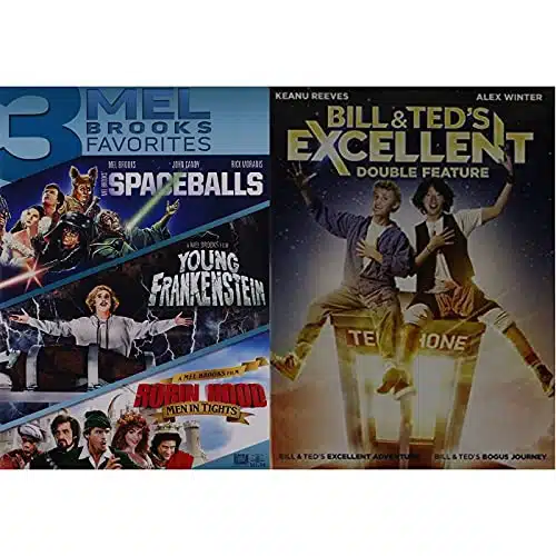 Spaceballs  Young Frankenstein  Robin Hood  Bill & Ted's Excellent Adventure  Bogus Adventure (ovie DVD Set)   Mel Brooks, John Candy, Keanu Reeves, George Carlin, Alex Winter, Rick Moranis