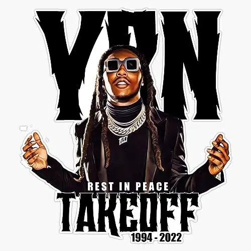 Takeoff Migos Member Rip Sold by RbnfSticker Bumper Sticker Vinyl Decal