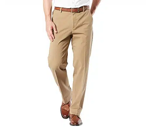 Dockers Men's Classic Fit Workday Smart Flex Pants (Standard and Big & Tall), New British Khaki,  x L