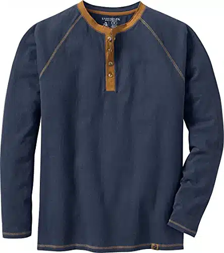 Legendary Whitetails Men's Standard Recluse Henley, Navy, XX Large