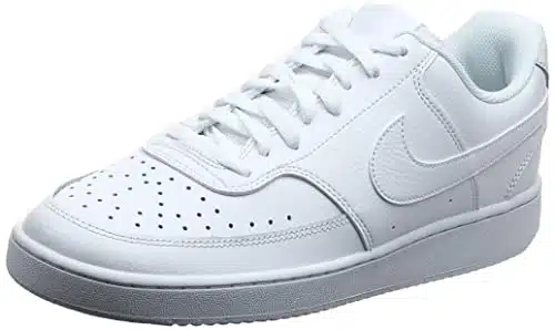 Nike Men's Court Vision LO Sneaker, WhiteWhiteblack, Regular US