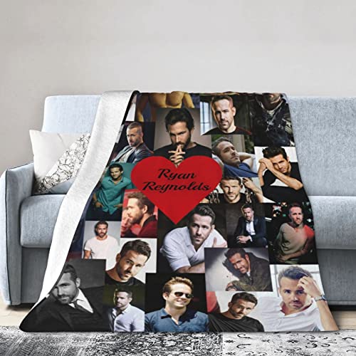 Ryan Reynolds Blanket Super Soft Flannel Lightweight Blanket,Sofa Blanket,Bed Throws Blankets,All Season Use. (Color , x)