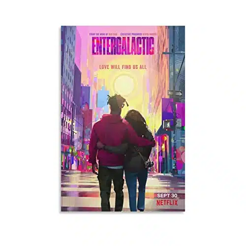 Entergalactic Movie Posters Canvas Wall Art Prints for Wall Decor Room Decor Bedroom Decor Gifts xinch(xcm) Unframe Style