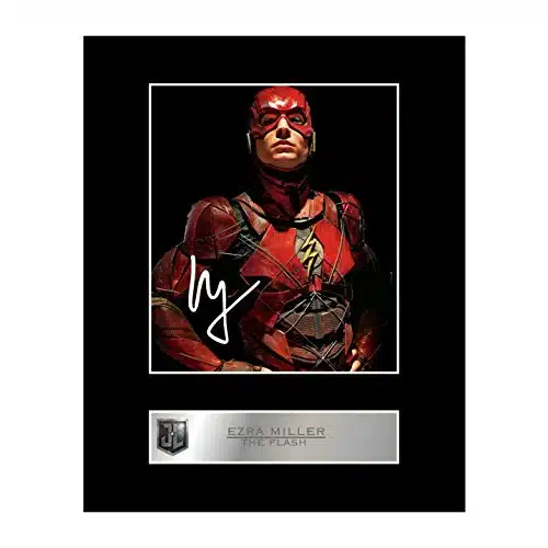 Ezra Miller, Pre Printed Autograph Signed Mounted Photo Display #Autographed Picture Print