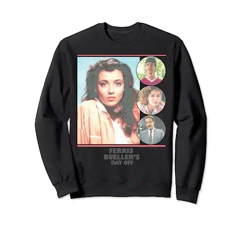 Ferris Bueller's Day Off Cast Members Character Bubbles Sweatshirt