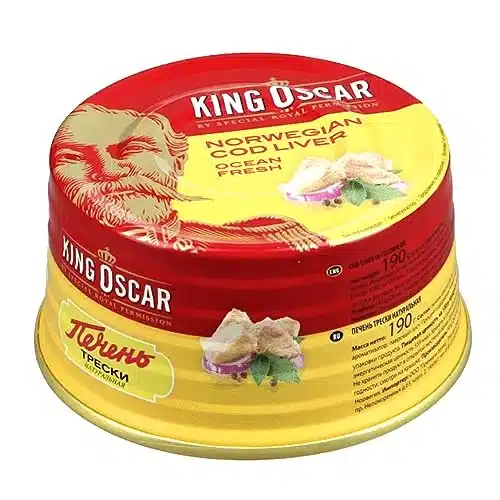 King Oscar Cod Liver in Own Oil, Ounces Tins, Gram, (Pack of ) by King Oscar