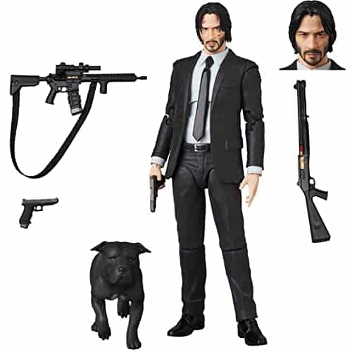 POLDE John Wick Action Figure Select Chapter Black Suit, Multicolor