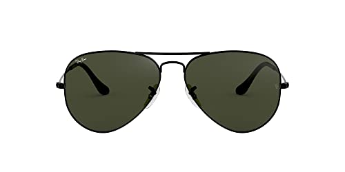 Ray Ban RBClassic Aviator Sunglasses, BlackG Green, mm