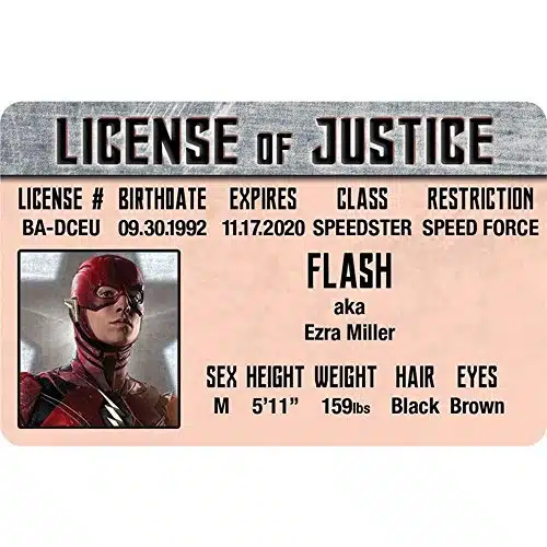 Signs Fun NCBIDJF The Flash Ezra Miller's Driver's License