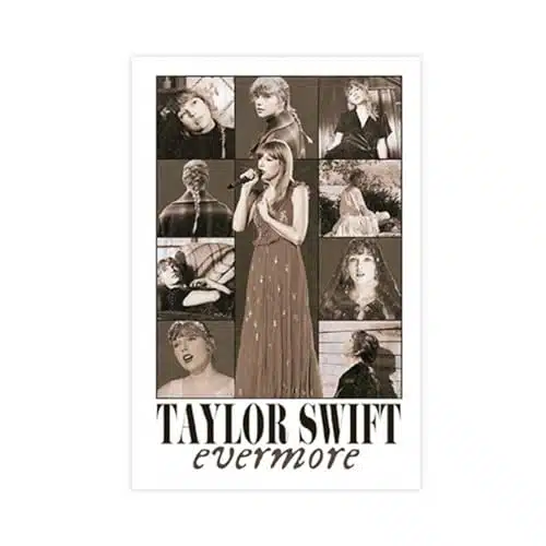 Taylor Poster Swift Evermore Poster Canvas Poster Bedroom Decor Sports Landscape Office Room Decor Gift Unframe Unframexinch(xcm)