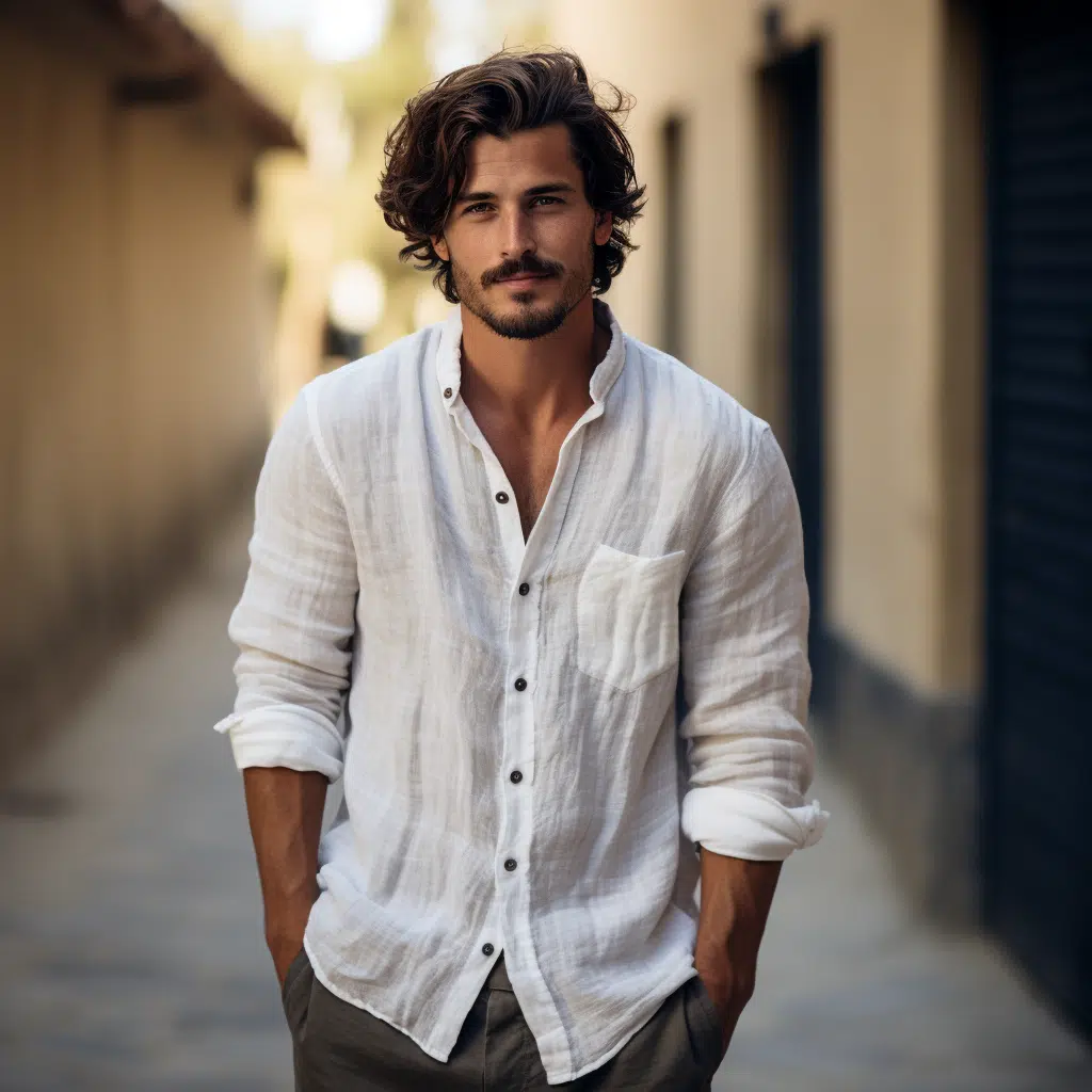 linen shirts men