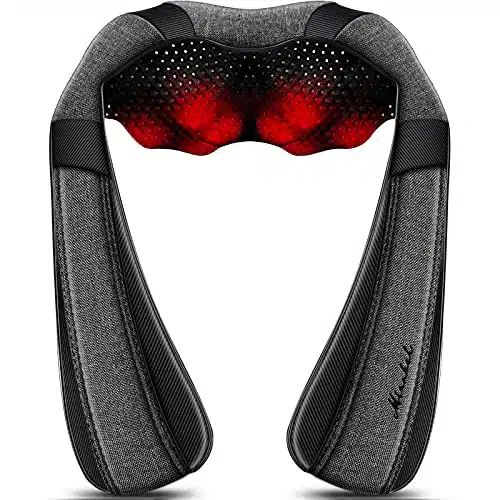 Back Massager Neck Massager with Heat, Neck and Back Massager, Shiatsu Shoulder Massager Gifts for Neck, Back, Muscle Pain Relief, Presents Idea for Christmas, Fathers Day, Mo