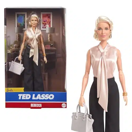 Barbie Signature Doll, Rebecca from Ted Lasso in Elegant Blouse & Black Slacks, Collectible with Displayable Packaging