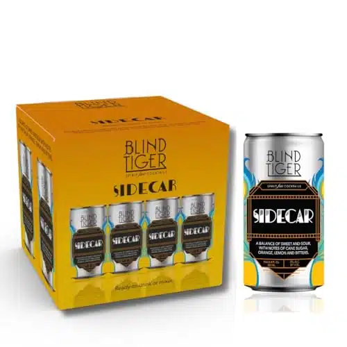 Blind Tiger Sidecar pack   Premium Non Alcoholic Cocktail   Award Winning Crafted Delight   Ready to Drink or Mix     oz Per Can