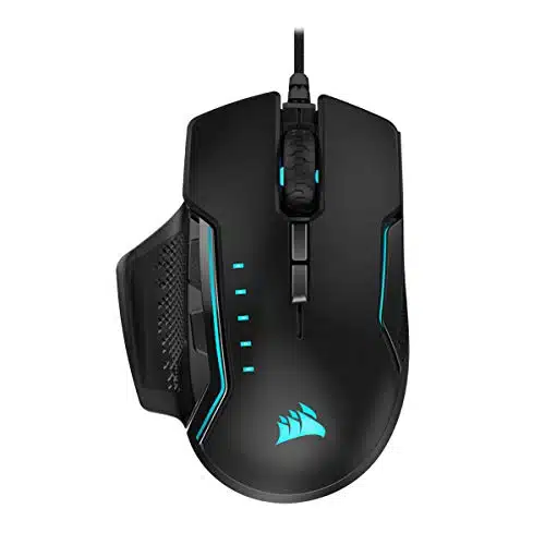 Corsair Glaive PRO   RGB Gaming Mouse   Comfortable & Ergonomic   Interchangeable Grips   ,DPI Optical Sensor   Black