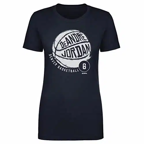 Deandre Jordan Women's T Shirt (Women's T Shirt, Large, Navy)   Deandre Jordan Denver Basketball WHT