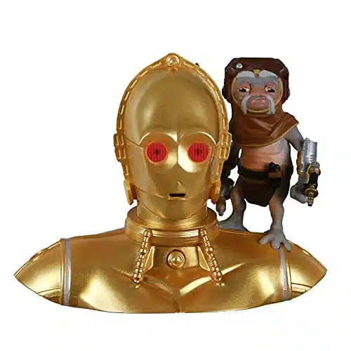 Hallmark Keepsake Christmas Ornament , Star Wars The Rise of Skywalker C PO and Babu Frik, Light and Sound