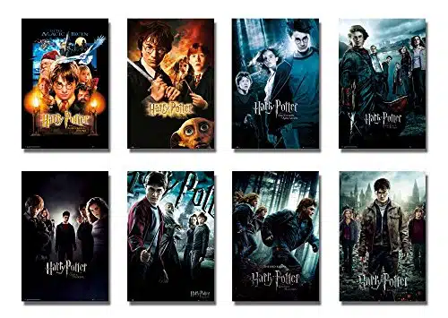 Harry Potter   Movie PosterPrint Set (Individual Full Size Movie Posters   Version ) (inches x inches each)