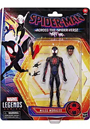 Marvel Legends Series Spider Man Across The Spider Verse Miles Morales inch Action Figure Toy, Accessories