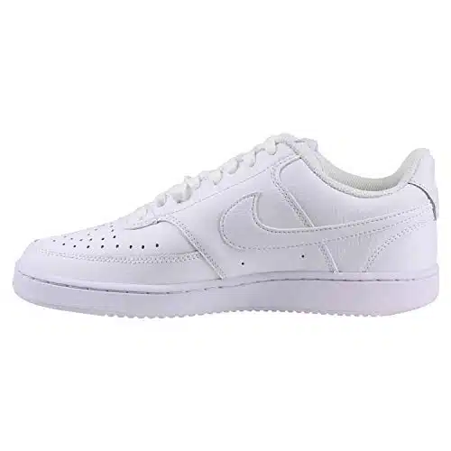 Nike Men's Court Vision Low Sneaker, WhiteWhiteblack, Regular US