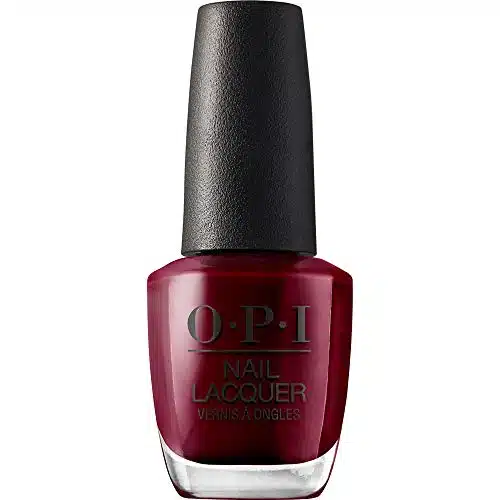 OPI Nail Lacquer, Malaga Wine, Red Nail Polish, fl oz