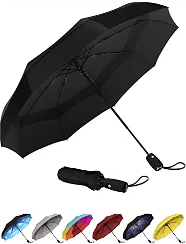 Repel Umbrella The Original Portable Travel Umbrella   Umbrellas for Rain Windproof, Strong Compact Umbrella for Wind and Rain, Perfect Car Umbrella, Golf Umbrella, Backpack, 