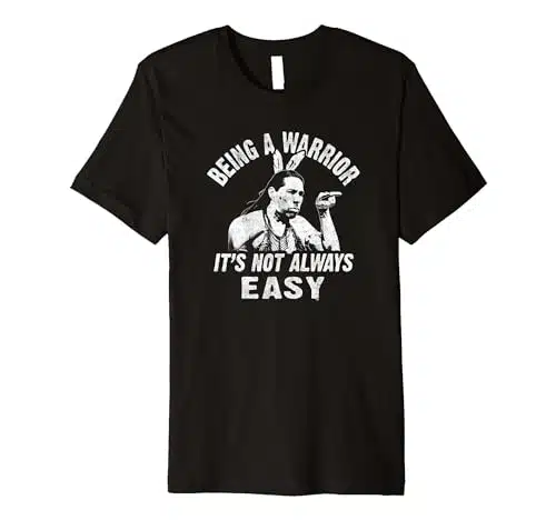 Reservation Dogs Spirit Being a Warrior Not Easy Premium T Shirt