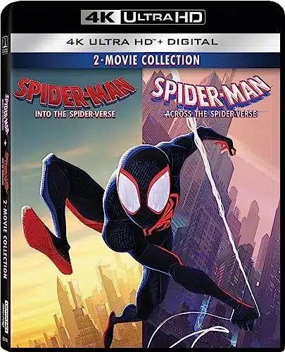 Spider Man Across The Spider Verse  Spider Man Into The Spider Verse   AMZ Multi Feature (Disc) UHD + Digital (Amazon Exclusive)