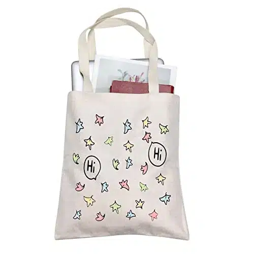 TOBGB Hi Hi Leaves Makeup Bag Spotify Inspired Gift BL Love Gift Comics Lover Gift TV Show Merchandise (HI HI Tote)